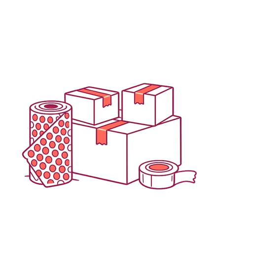 Packing & Unpacking in Bondi — editorial illustration